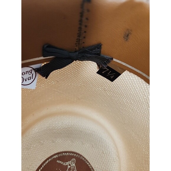 Vtg Resistol 7 1/4 Self-Conforming Western Cowboy Straw Hat Shantung Panama 4X main image 7